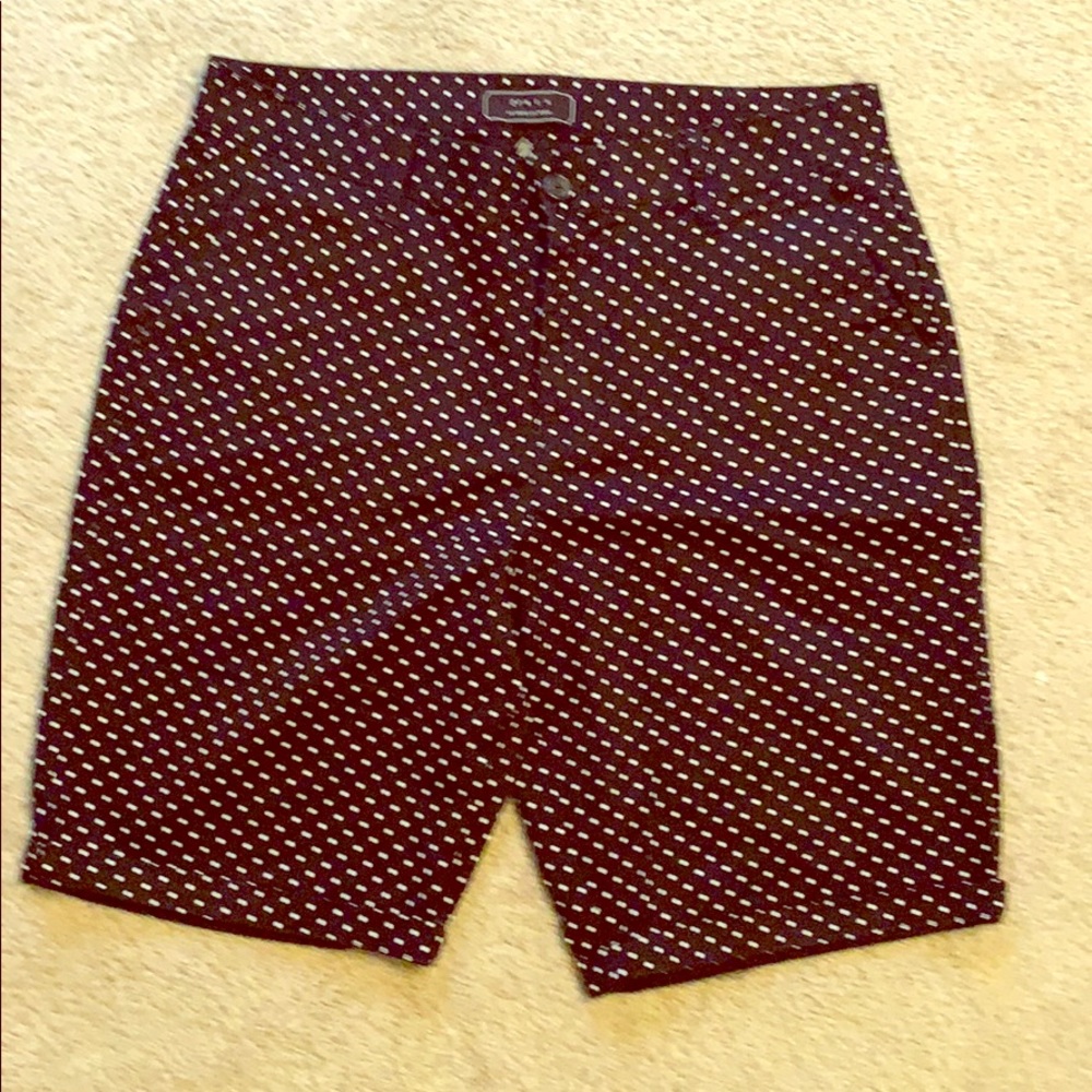 Polka Dot Black Chino Shorts - Forever 21